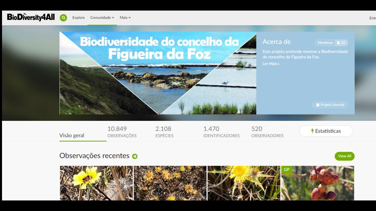 O registo na plataforma «BioDiversity4All» é gratuito