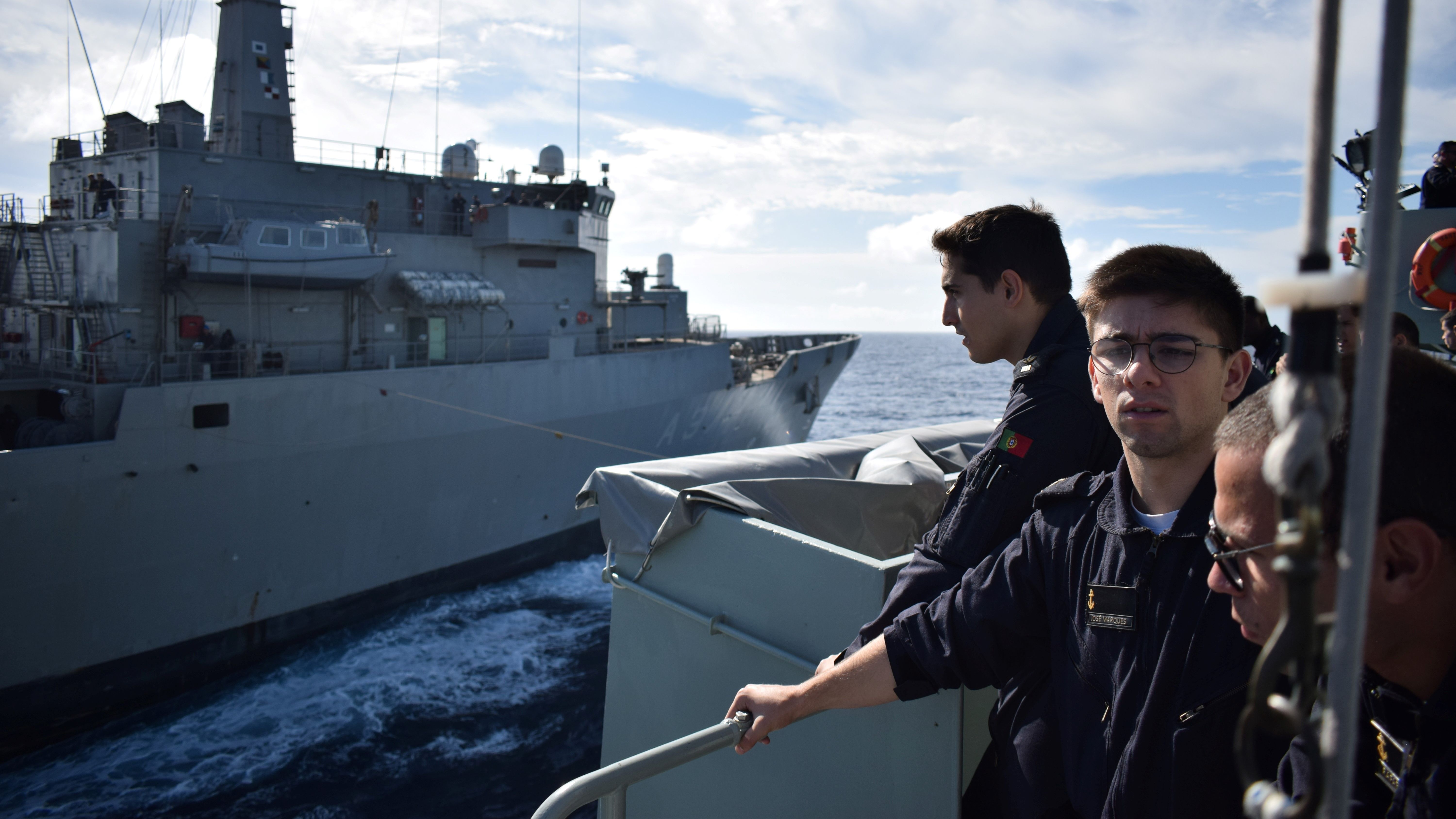 Cadetes da Escola Naval Viagem de instrução a bordo do NRP Bartolomeu Dias ©Marinha portuguesa