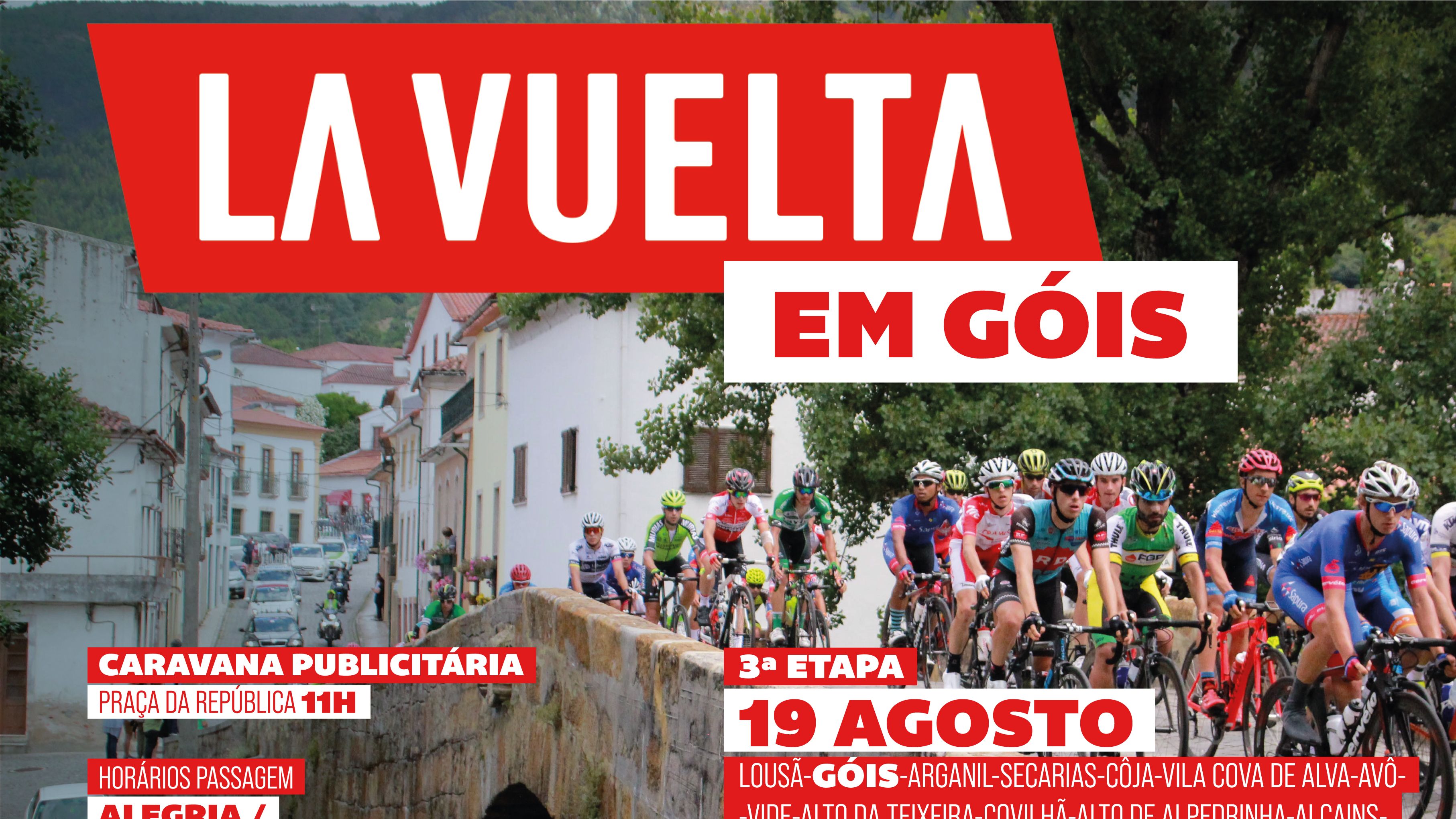 Passagem da 3 etapa La Vuelta em Góis 2024 ©CMG
