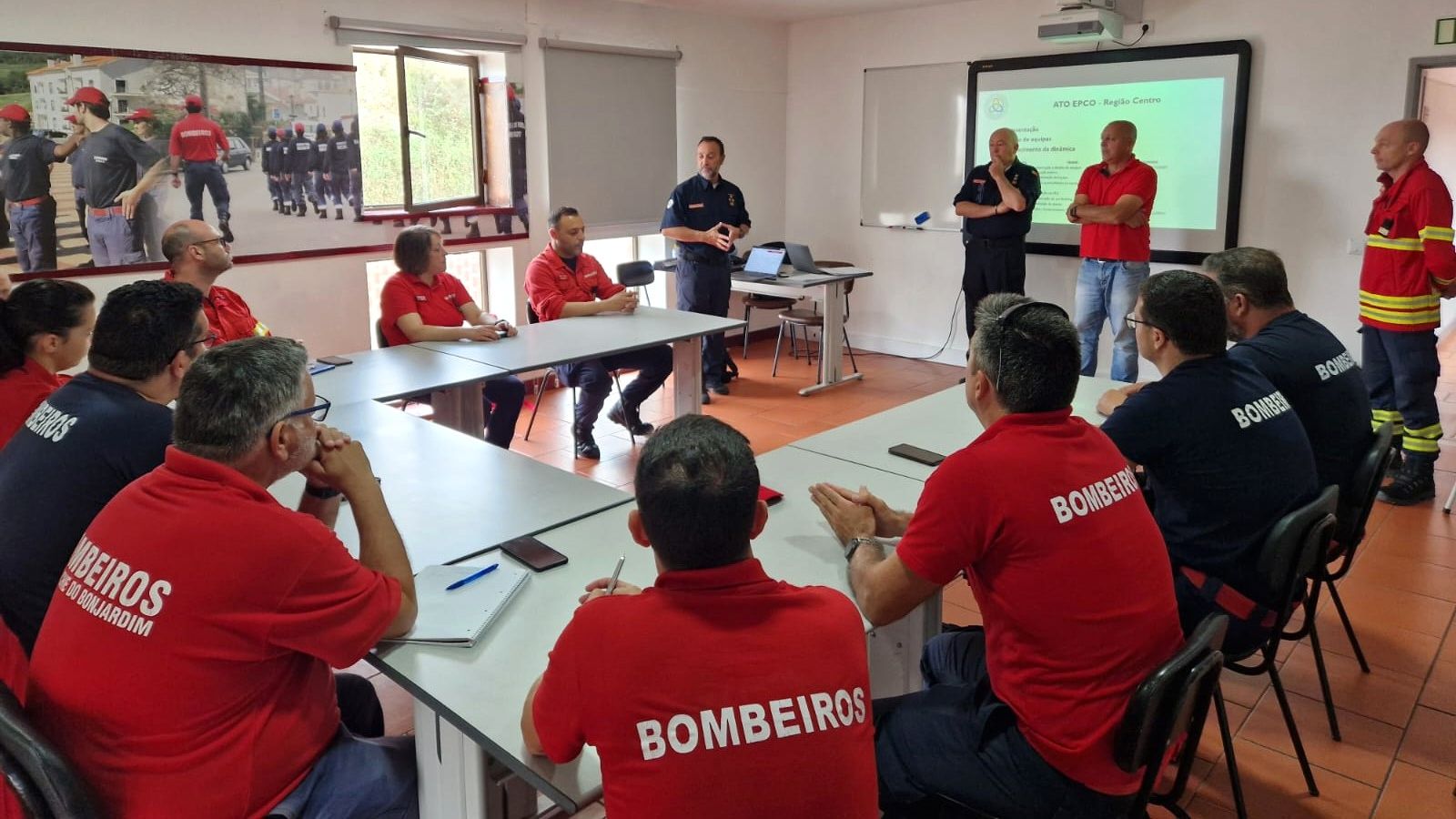 Elementos de comando dos corpos de Bombeiros em ações de treino operacional destinadas @ ANEPC