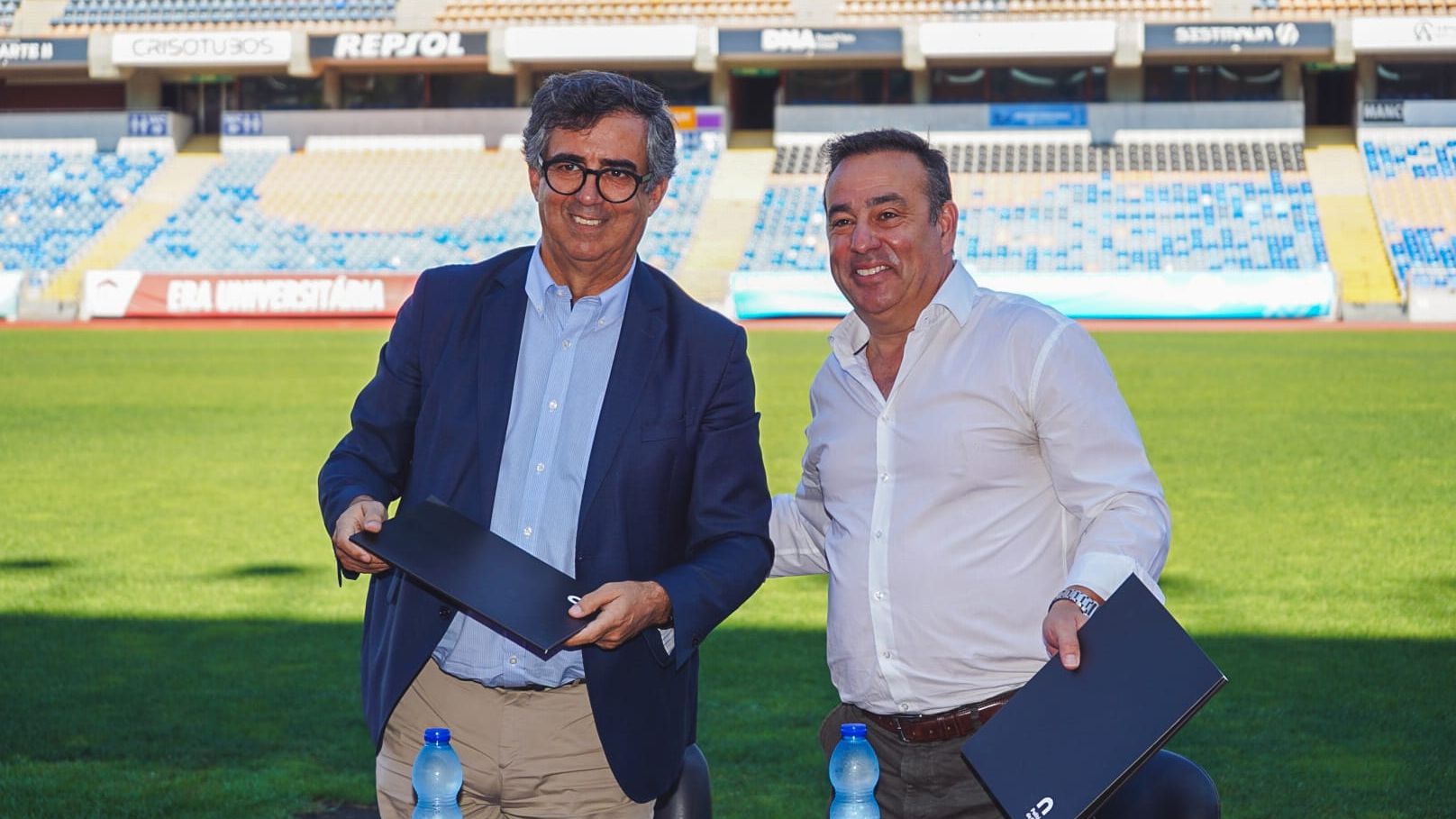 Jorge Conde, presidente do IPC, e Miguel Ribeiro, presidente da ACC-OAF @IPC