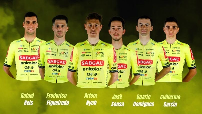 Formação da equipa para o 22º GP de Ciclismo de Mortágua @Sabgal/Anicolor Cycling Team