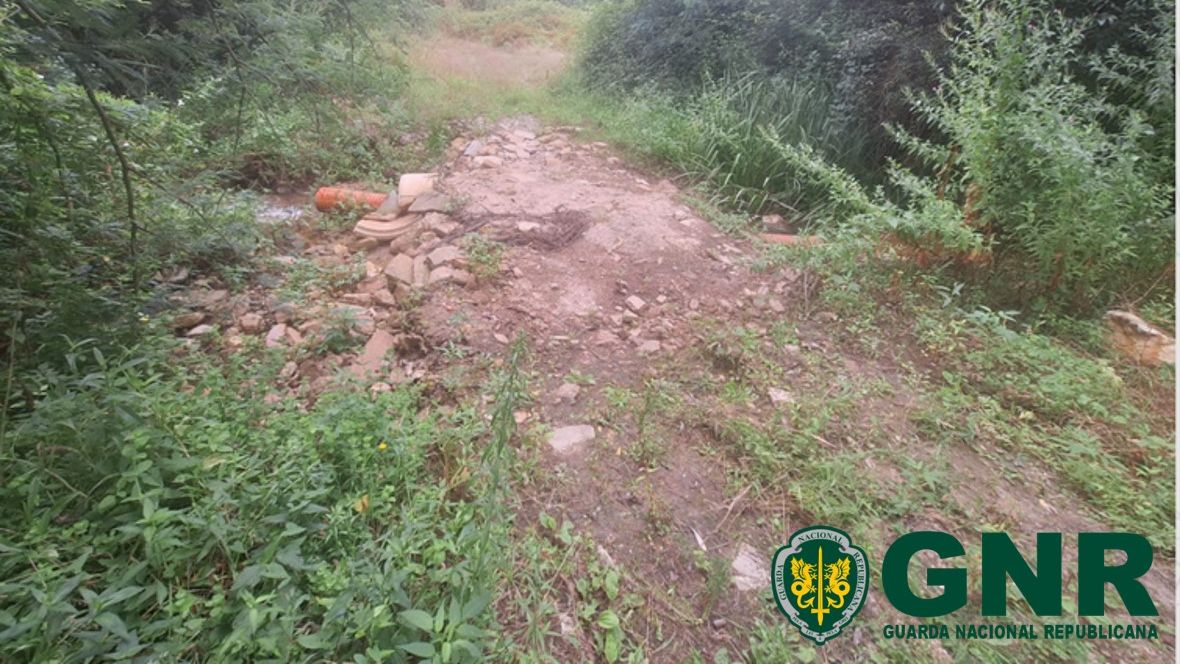 GNR deteta construção ilegal @GNR Leiria