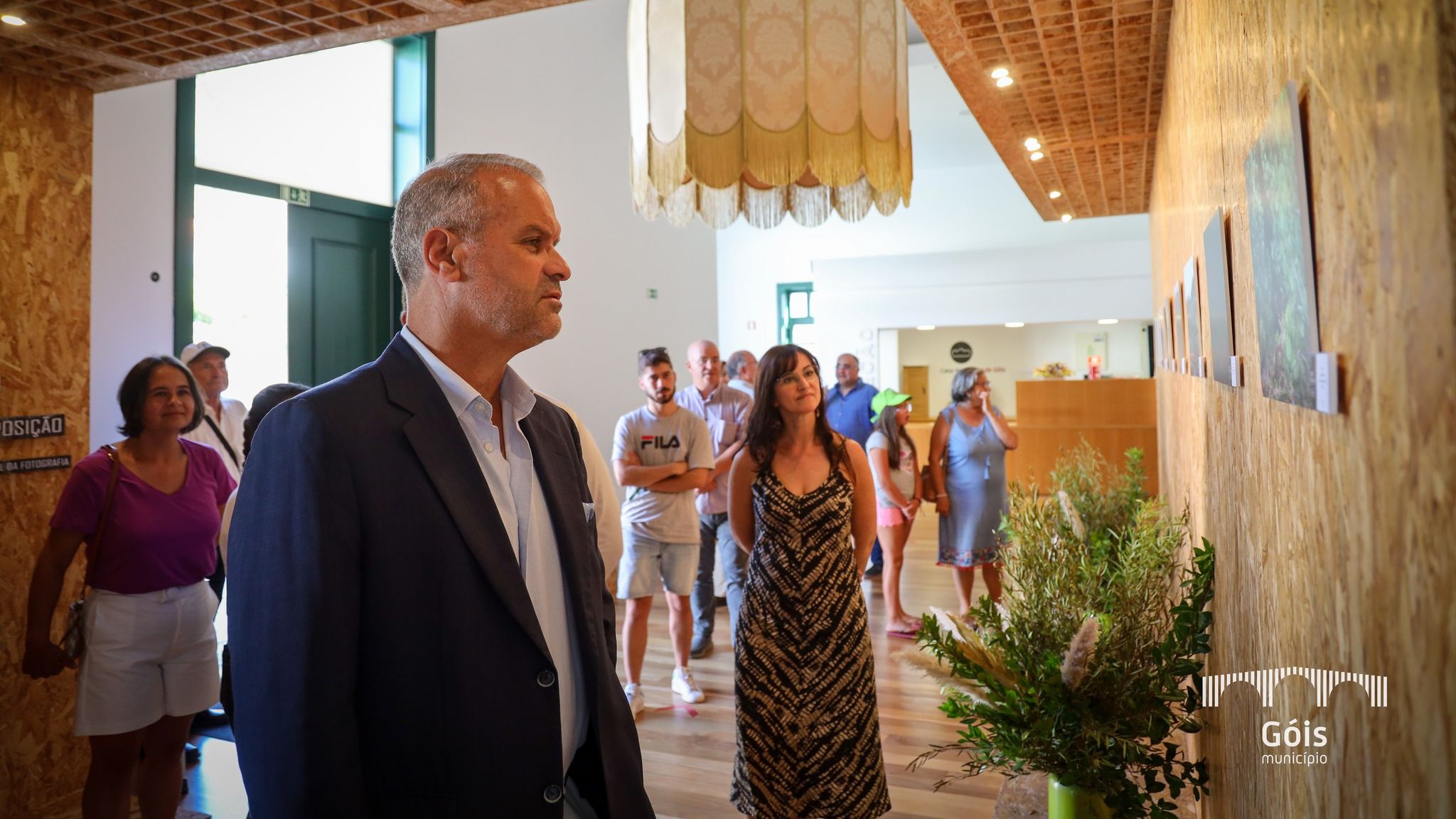 António Sampaio na inauguração da exposição "Paisagens de Góis" @CMG