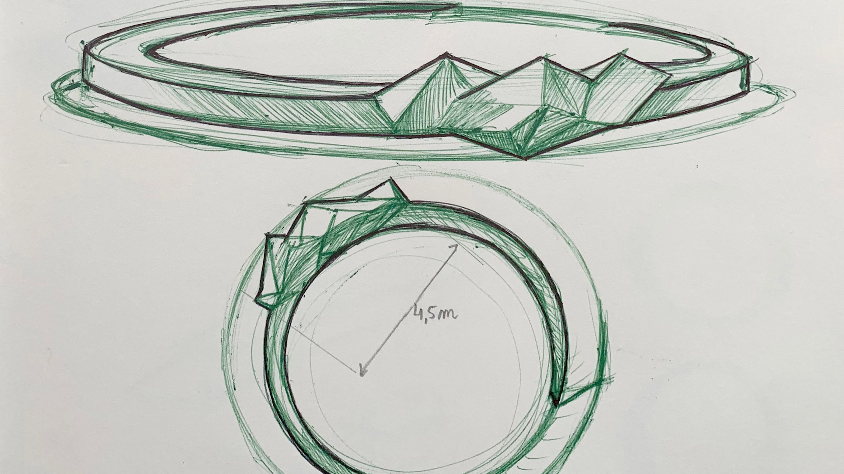 Projeto da rotunda central @CMA