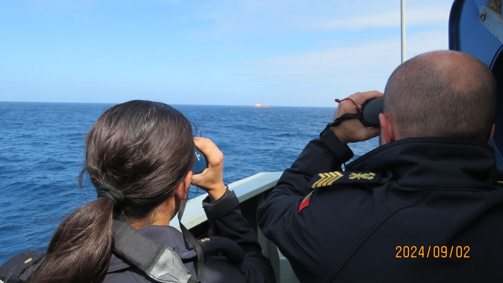 Marinha acompanha dois navios reabastecedores russos @Marinha Portuguesa