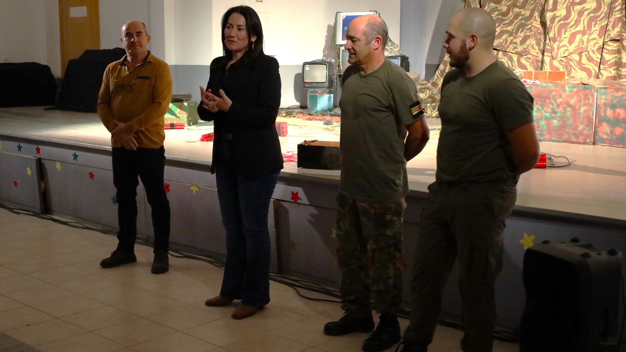 O grupo Trai-La-Ró apresentou «Guerras Curtas», de Luís Mourão @CM Soure