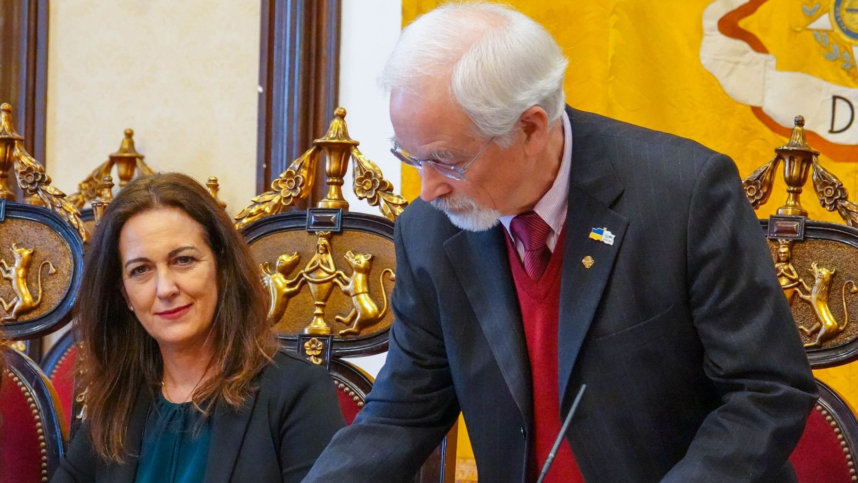 A ministra Rita Alarcão Júdice e o autarca José Manuel Silva @CMC| João Pero Lopes