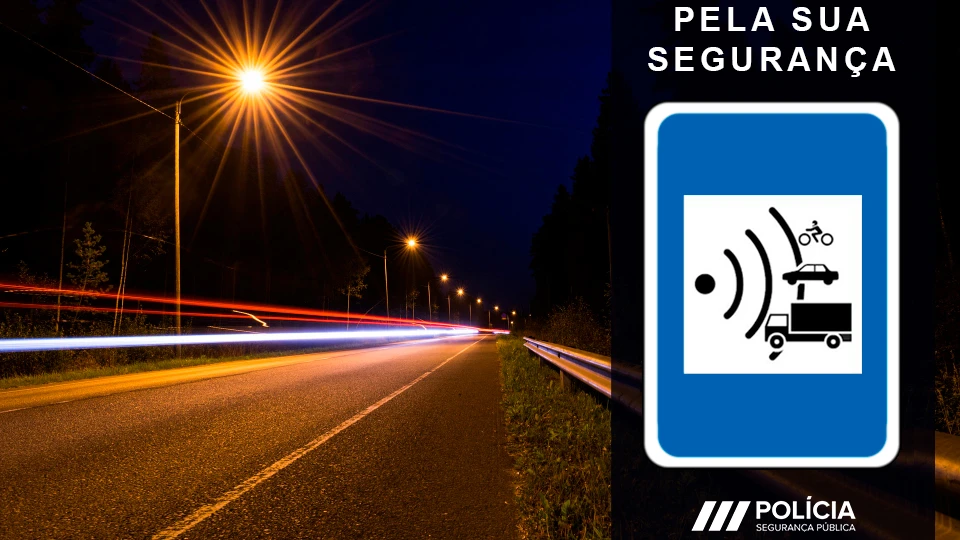 Radares de controlo de velocidade ©PSP