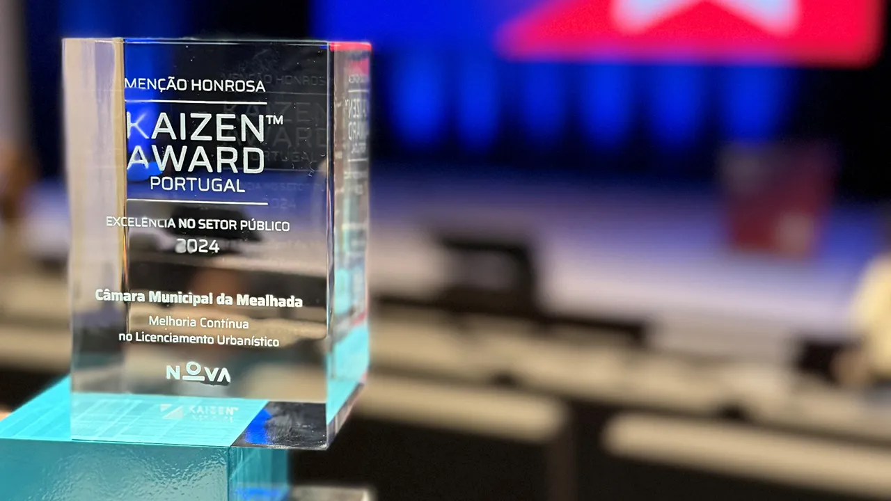 Troféu da Kaizen Award Portugal @CM Mealhada
