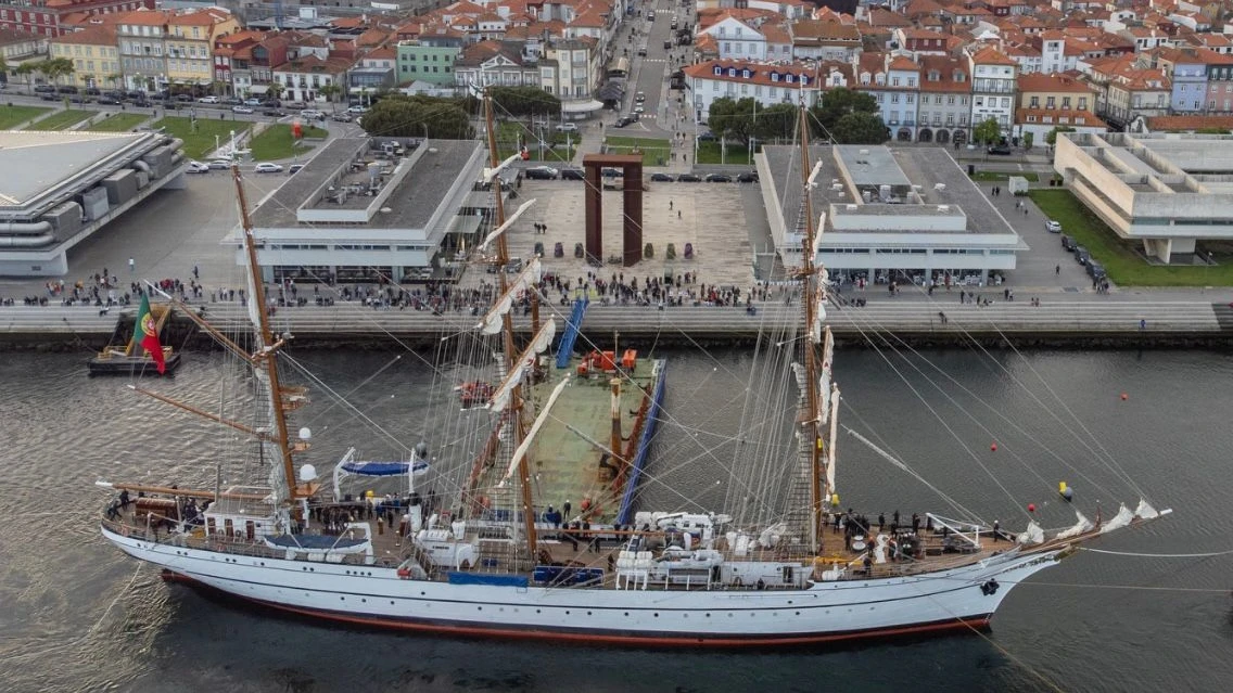 Navio-Escola Sagres atracou em Viana do Castelo ©Marinha